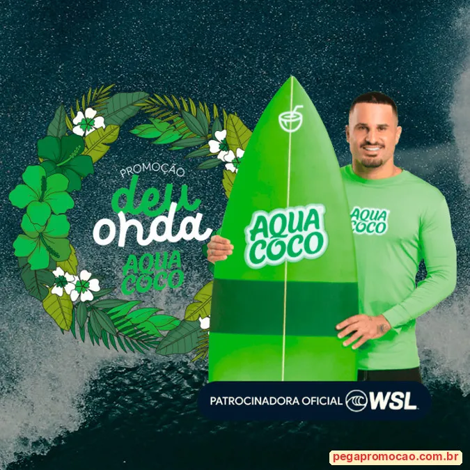 Prêmio da promoção Deu Onda AquaCoco: viagem ao Havaí para a final da WSL