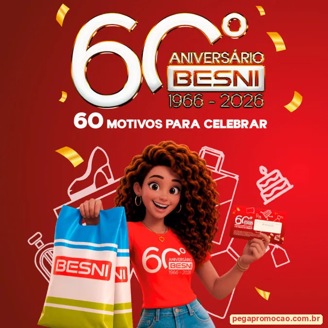 Prêmios da promoção Besni 60 Anos, 60 Motivos para Celebrar