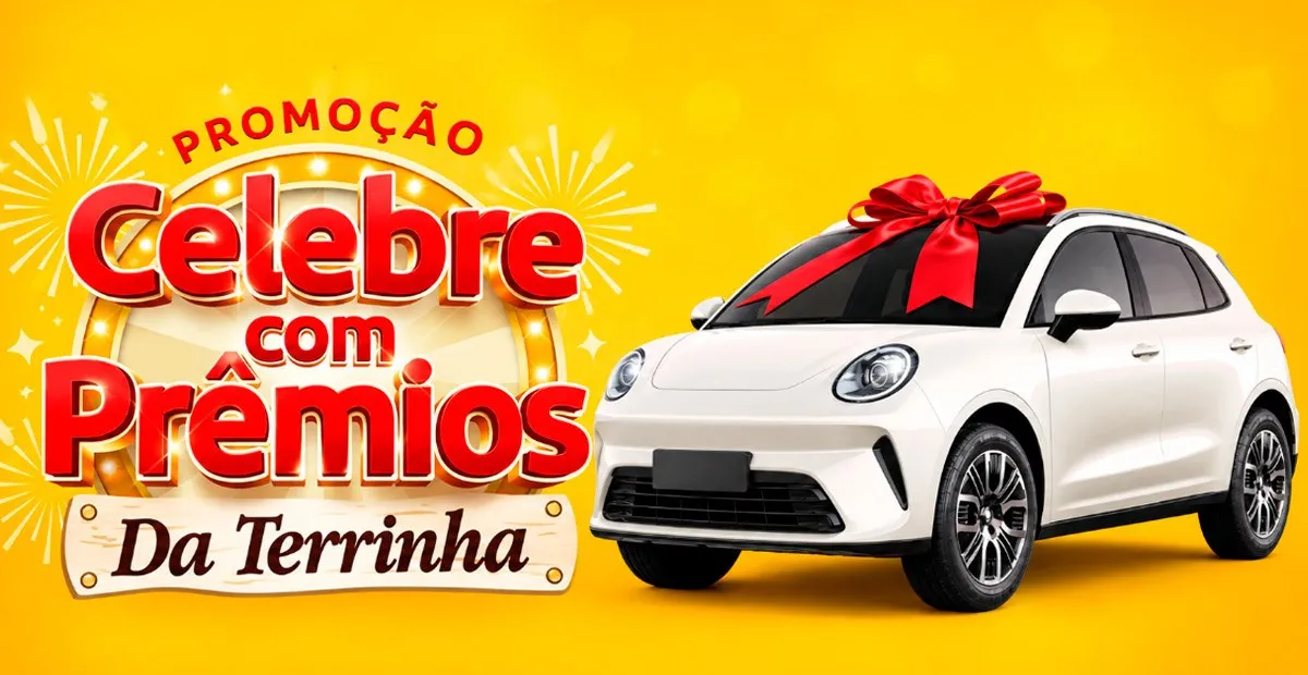 Sorteio: Sorteio Da Terrinha Celebre com Prêmios: concorra a R$ 160 mil para um carro