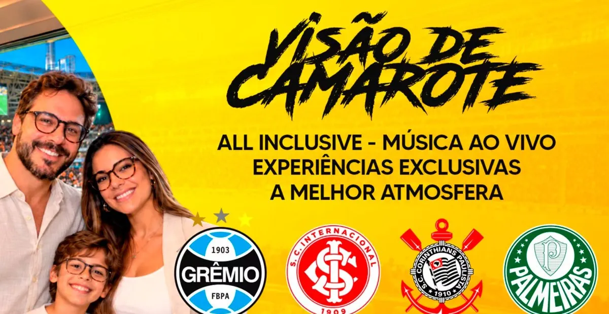 Sorteio: Sorteio Forla Visão de Camarote: concorra a ingressos de camarote do seu time
