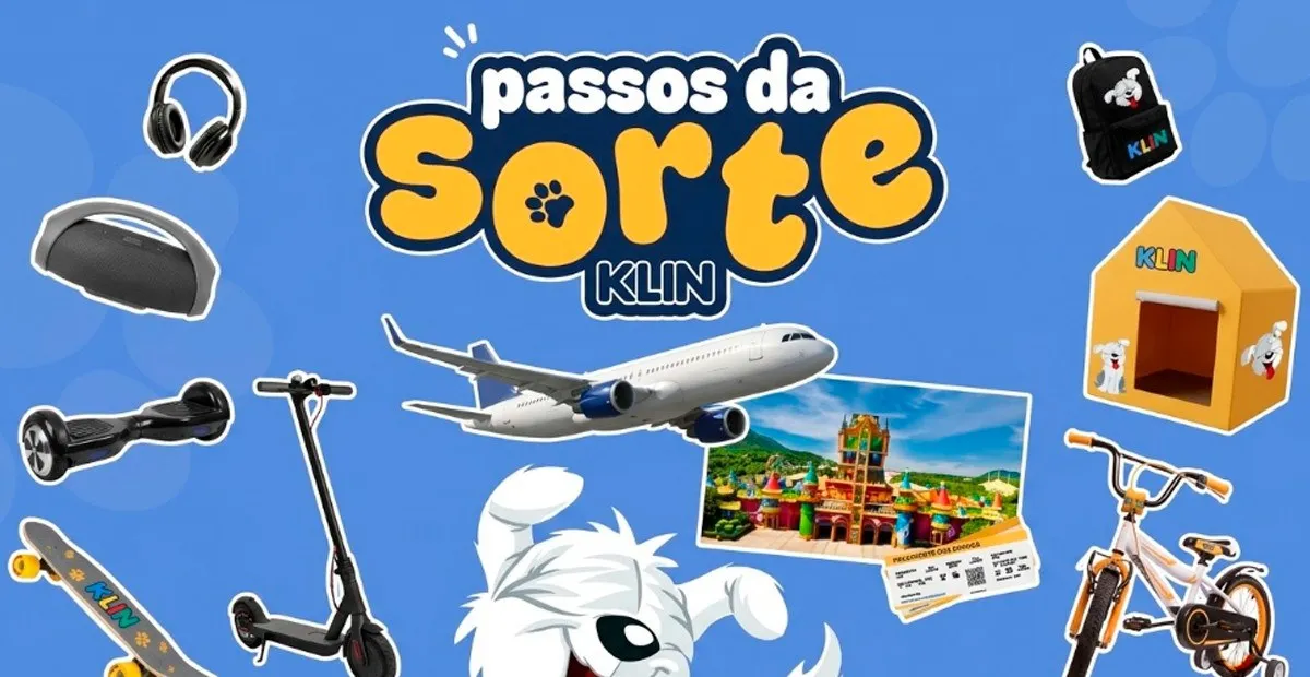 Sorteio: Sorteio Klin Passos da Sorte: compre um calçado e concorra a R$ 15 mil, patinetes elétricos e bikes