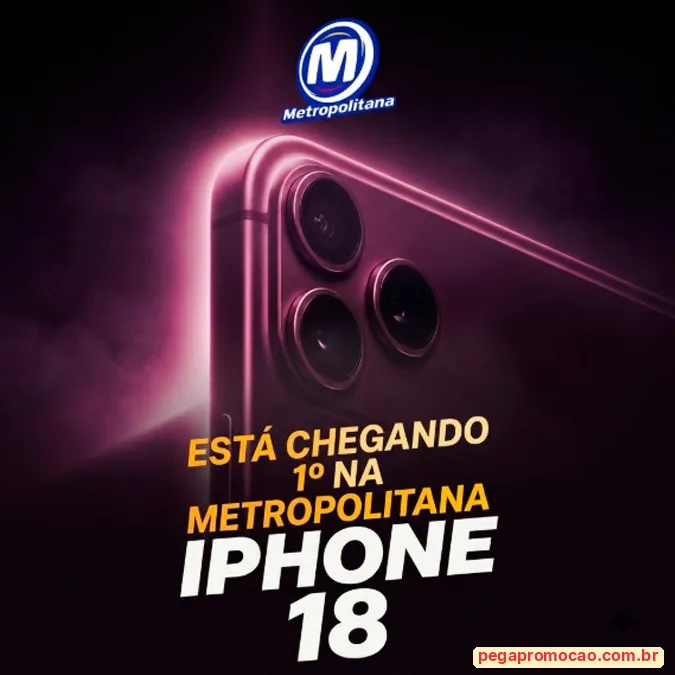 iPhone 18 sorteado pela Metropolitana FM