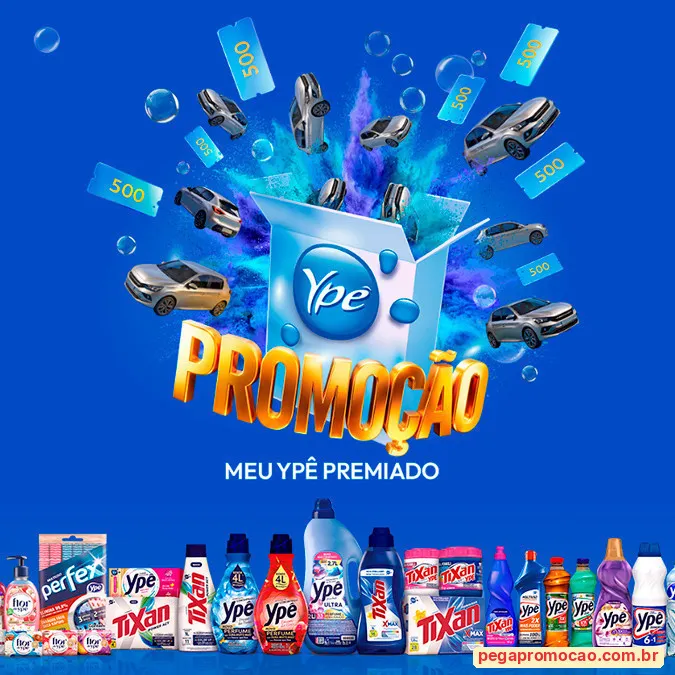 Prêmios da promoção Meu Ypê Premiado 2026