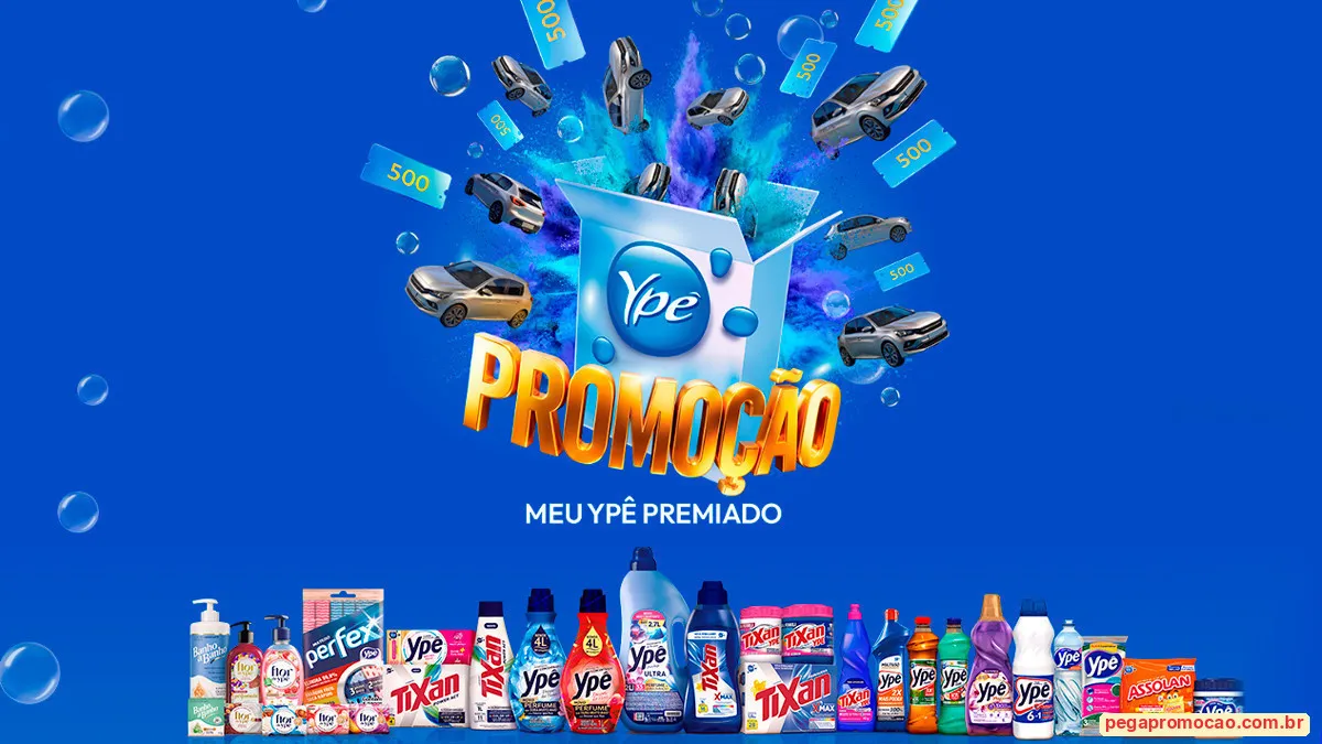 Sorteio: Sorteio Ypê: Concorra a R$ 2,8 milhões em prêmios no Meu Ypê Premiado (R$ 1 milhão no sorteio)