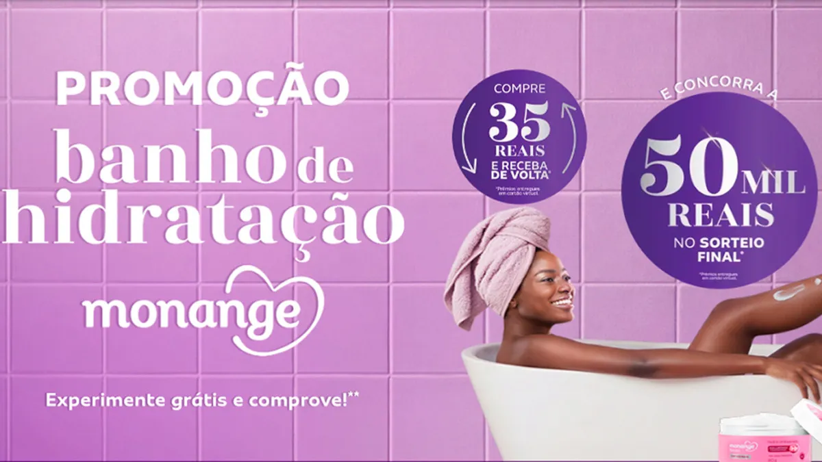 Cashback: Cashback Monange Banho de Hidratação: compre R$ 35 e receba de volta em cartão virtual