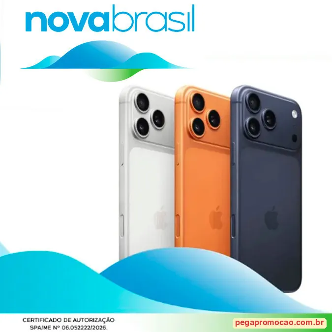 Sorteio: Sorteio Novabrasil: Concorra a 4 iPhones 17 Pro sem gastar nada
