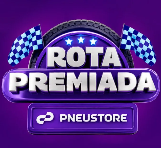 Selo da promoção Rota Premiada PneuStore