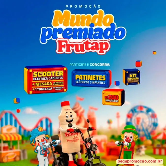 Prêmios da promoção Mundo Premiado Frutap 2026