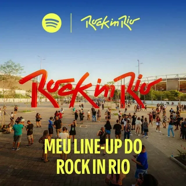 Experiência Meu Line-up do Spotify com o Rock in Rio 2026